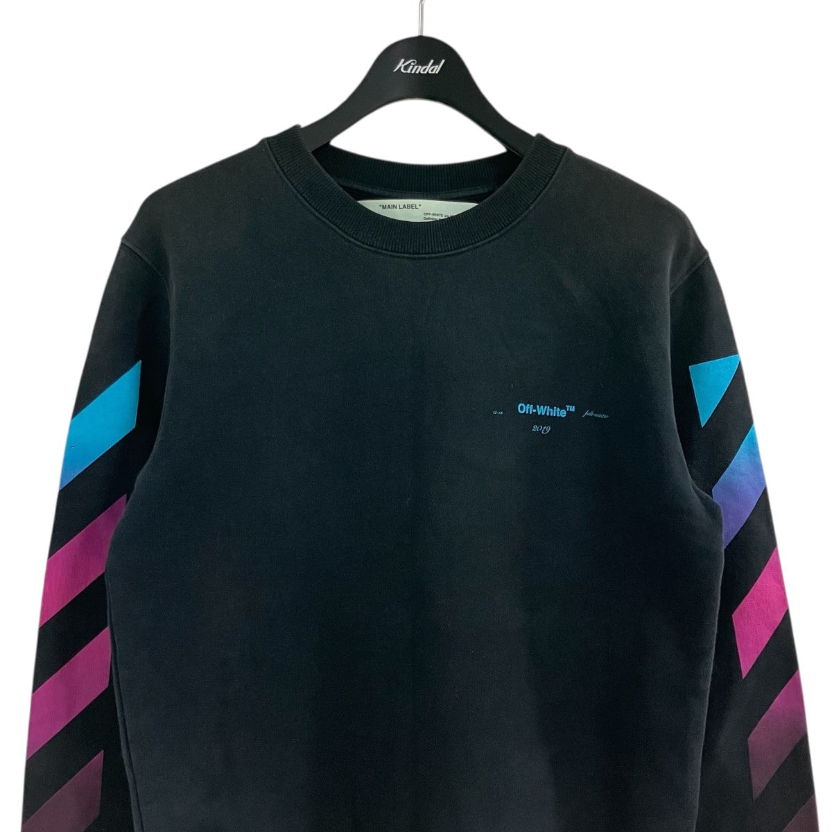 Off-White Crew Neck Sweatshirt Black/Blue - Pre-owned