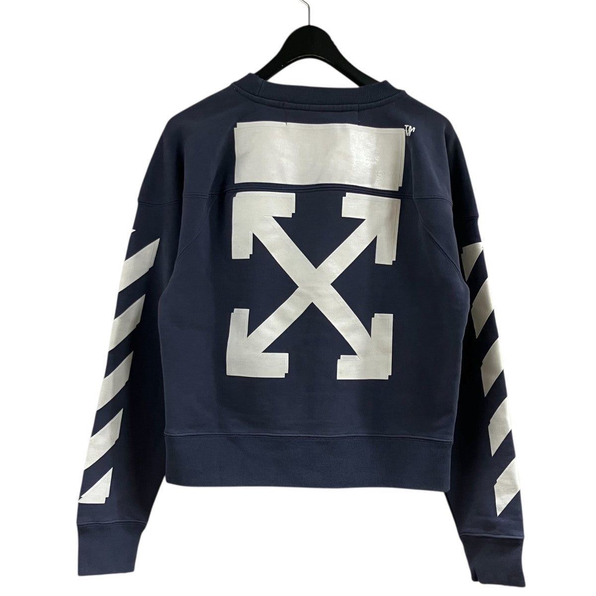Off-White Back Bias Sweatshirt Charcoal/White - Pre-owned