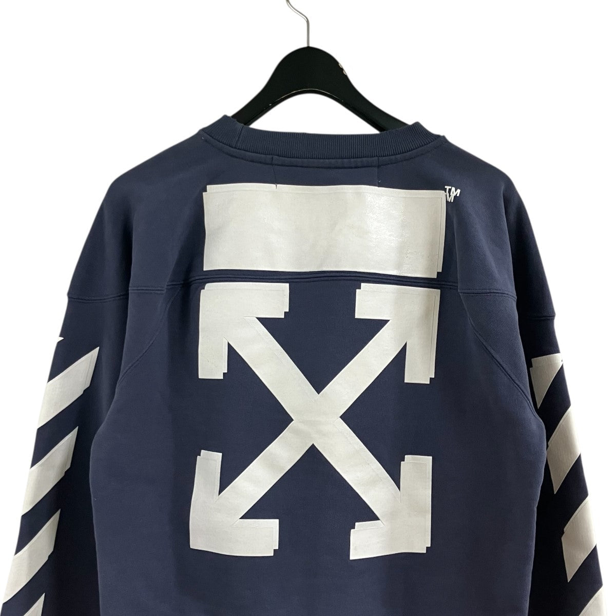 Off-White Back Bias Sweatshirt Charcoal/White - Pre-owned