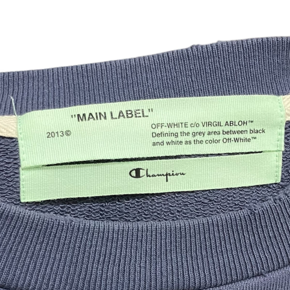 Off-White Back Bias Sweatshirt Charcoal/White - Pre-owned