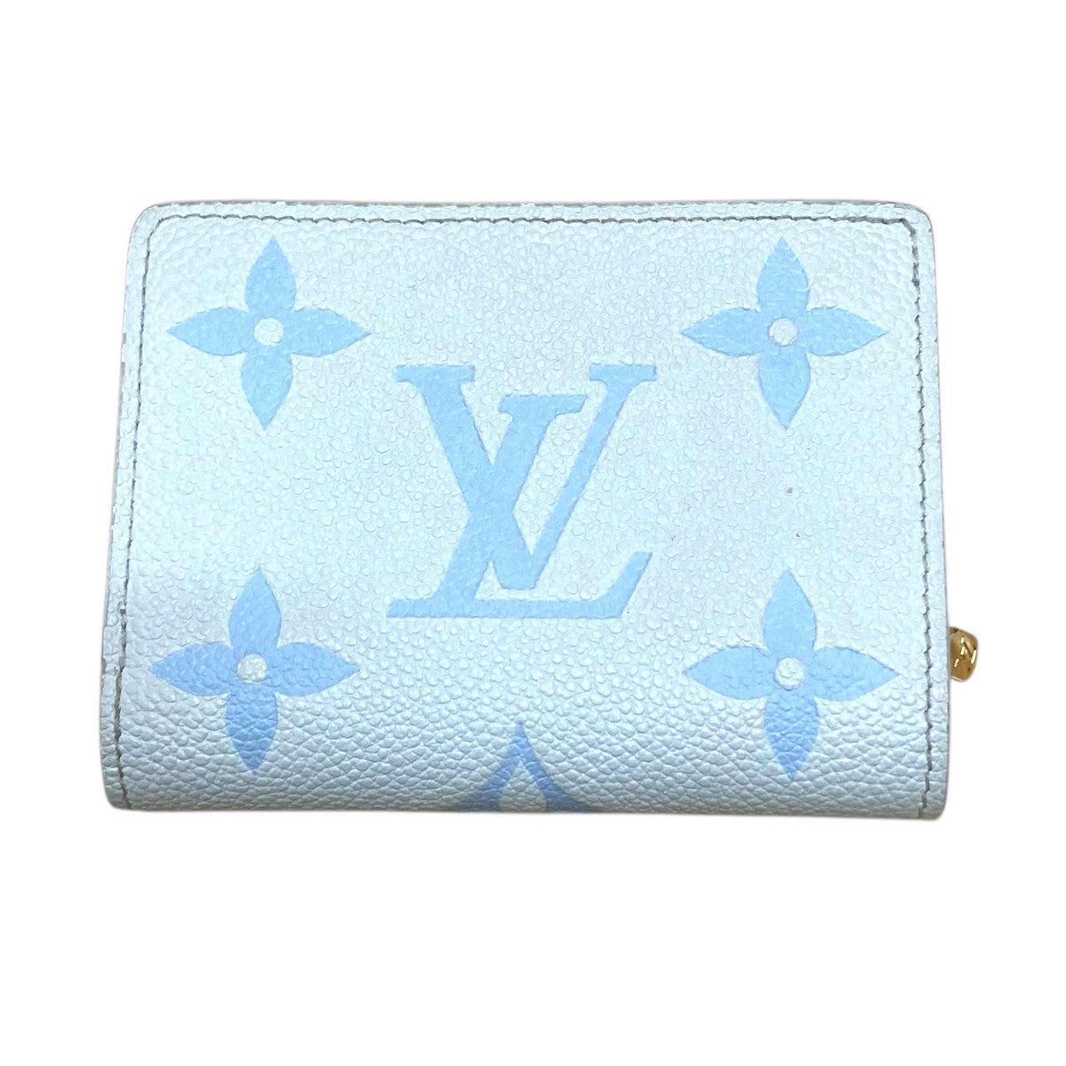 Louis Vuitton Portefeuil Claire Monogram Empreinte White / Sky Blue - Pre-owned