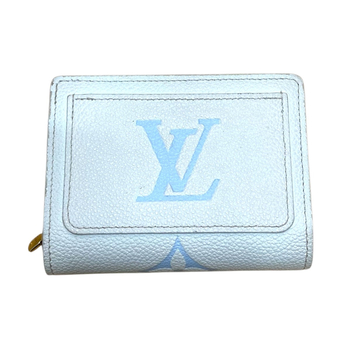 Louis Vuitton Portefeuil Claire Monogram Empreinte White / Sky Blue - Pre-owned