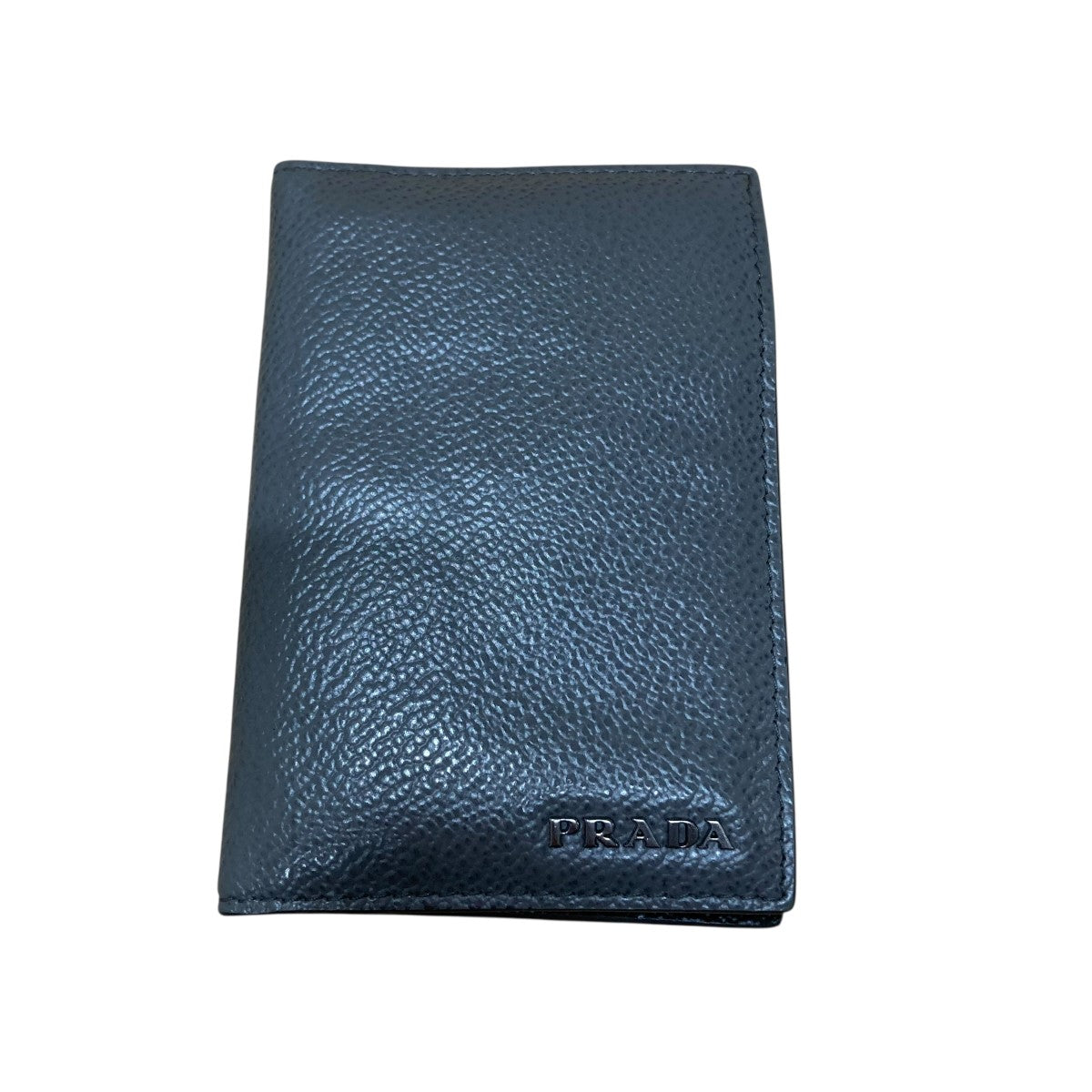 Prada Logo Card Case Gray - Pre-owned