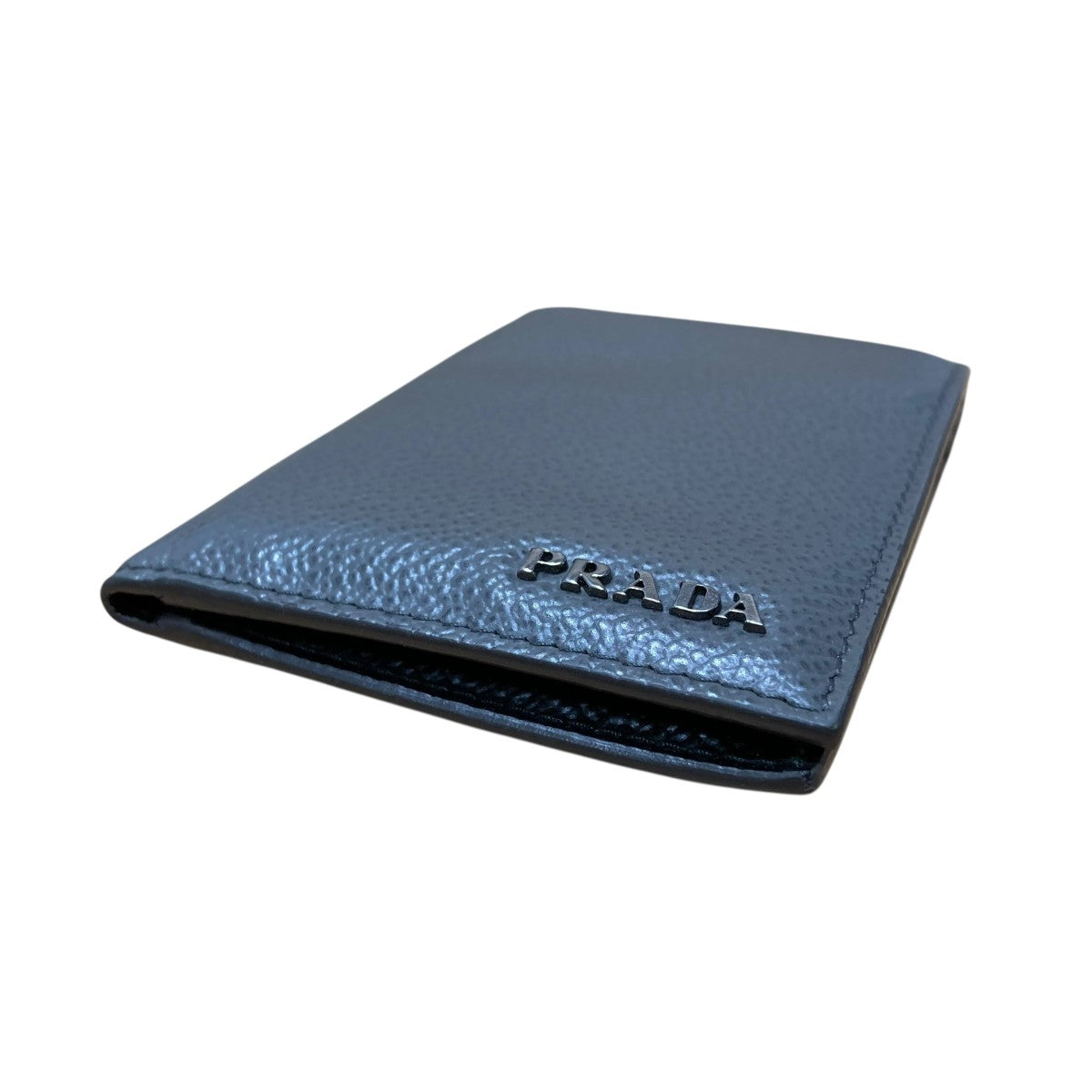 Prada Logo Card Case Gray - Pre-owned
