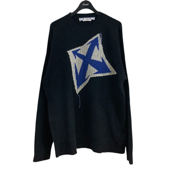 Off-White Knit Sweater Black/Blue - Pre-owned