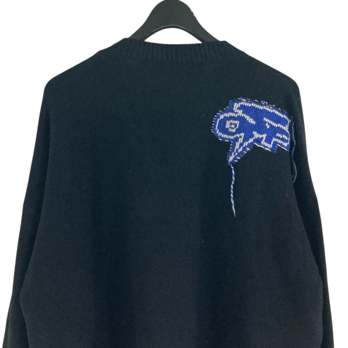 Off-White Knit Sweater Black/Blue - Pre-owned