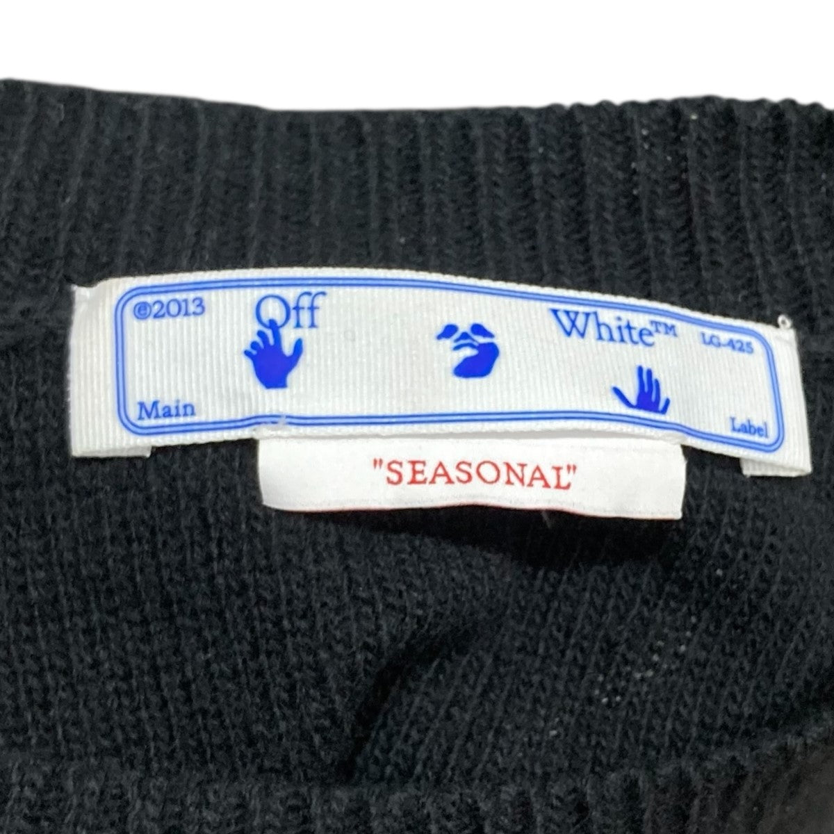 Off-White Knit Sweater Black/Blue - Pre-owned