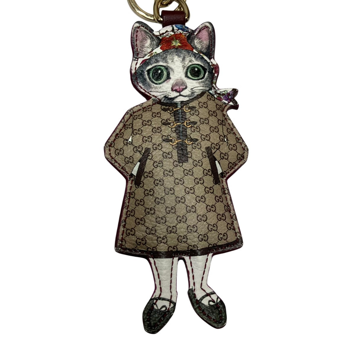Gucci × Yuko Higuchi Cat Charm Brown - Pre-owned