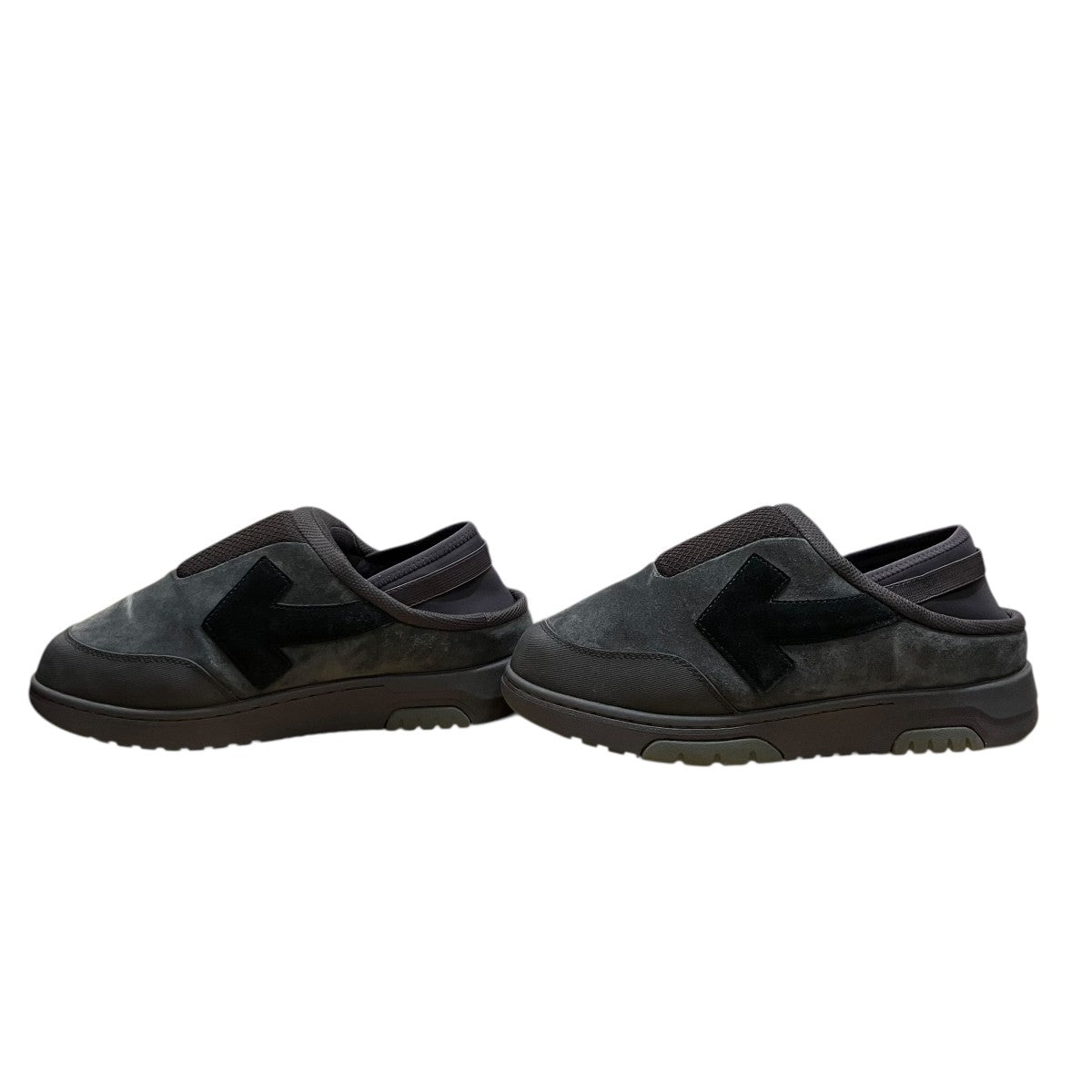 Off-White Low Cut Sneakers Office Mule Gray - Pre-owned