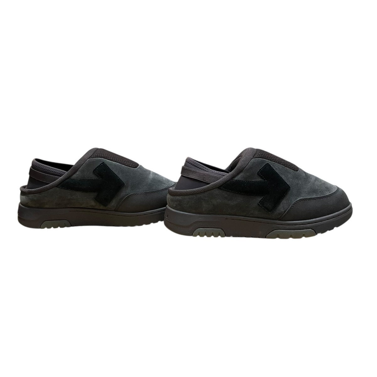 Off-White Low Cut Sneakers Office Mule Gray - Pre-owned