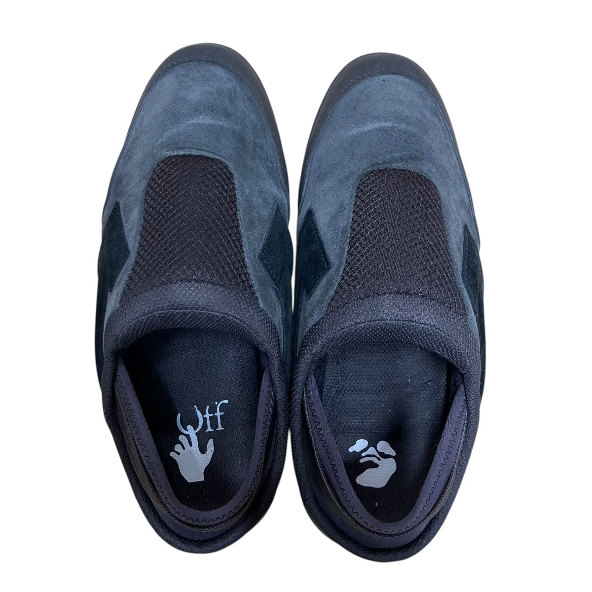 Off-White Low Cut Sneakers Office Mule Gray - Pre-owned