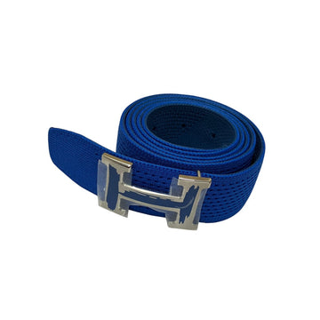 Hermes Knit Belt Blue - Pre-owned