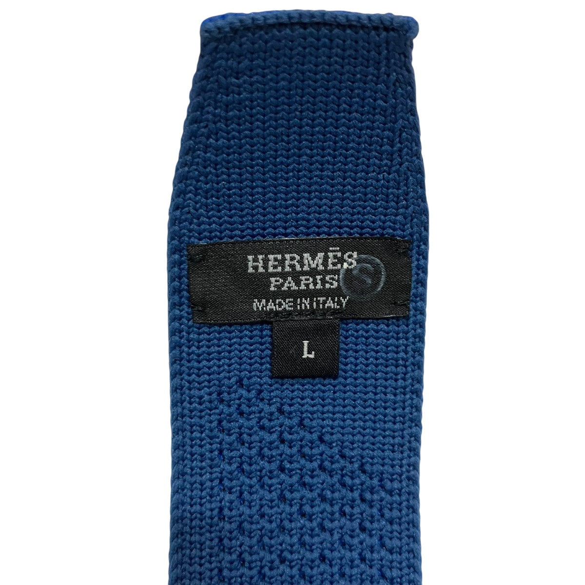 Hermes Knit Belt Blue - Pre-owned