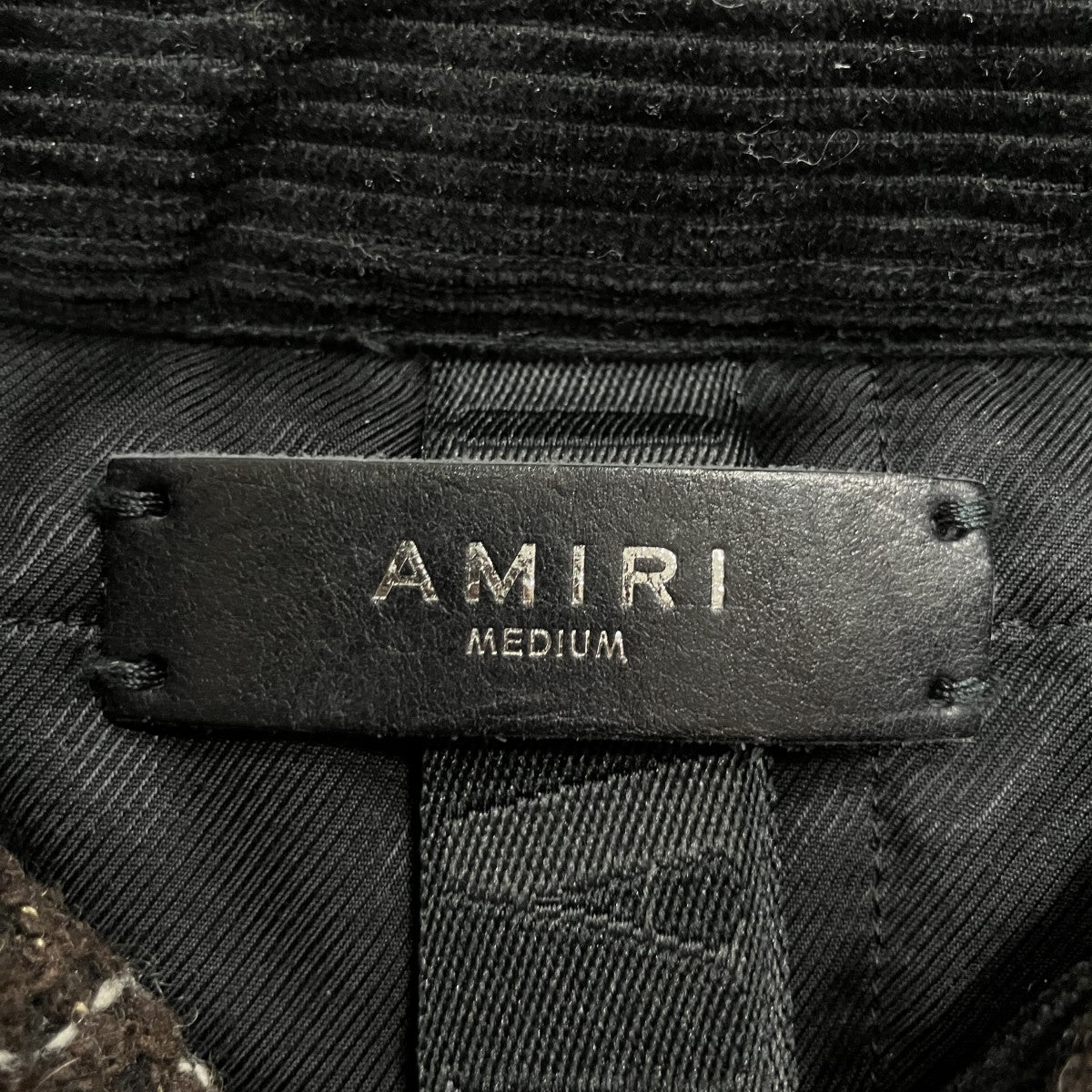 Amiri Tweed Padded Overshirt Jacket Brown (FW22) - Pre-owned