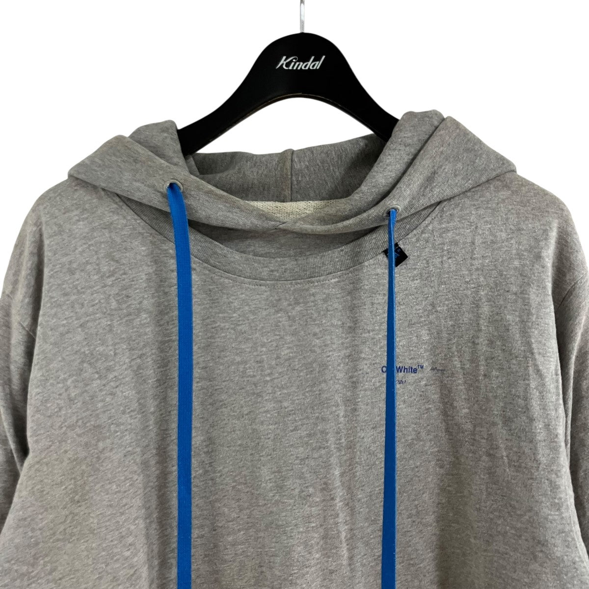 Off-White Top Layered Pullover Hoodie Light Gray - Pre-owned