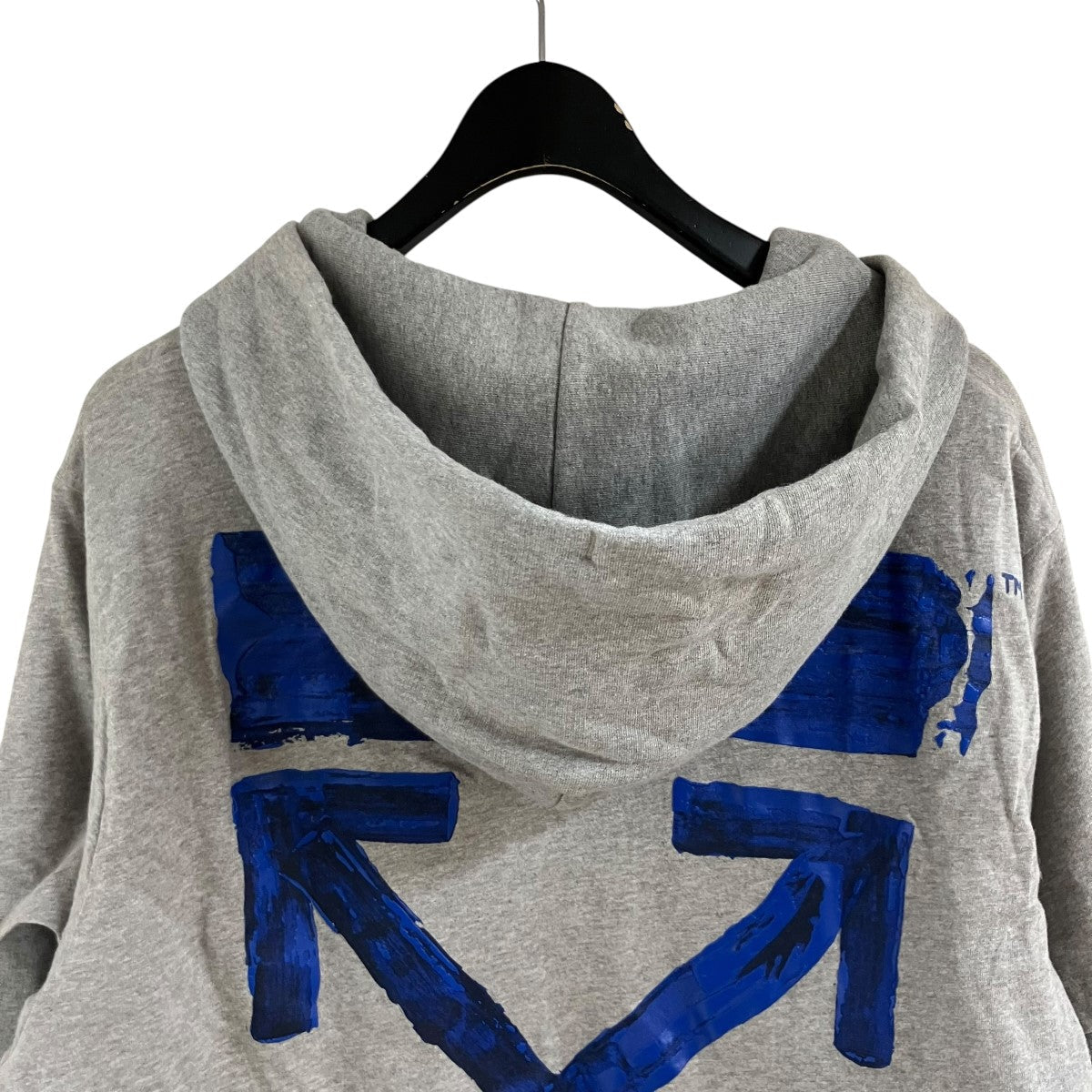 Off-White Top Layered Pullover Hoodie Light Gray - Pre-owned
