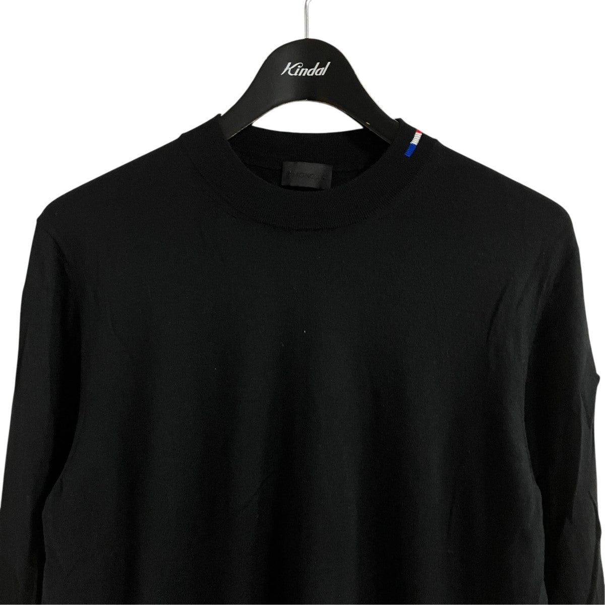 Moncler Girocollo Tricot Crew Neck Knit Black - Pre-owned