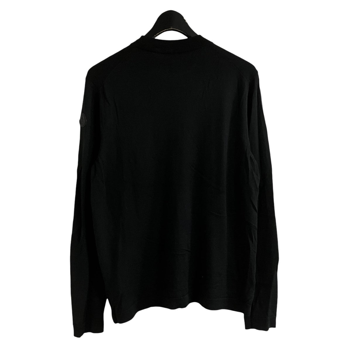 Moncler Girocollo Tricot Crew Neck Knit Black - Pre-owned
