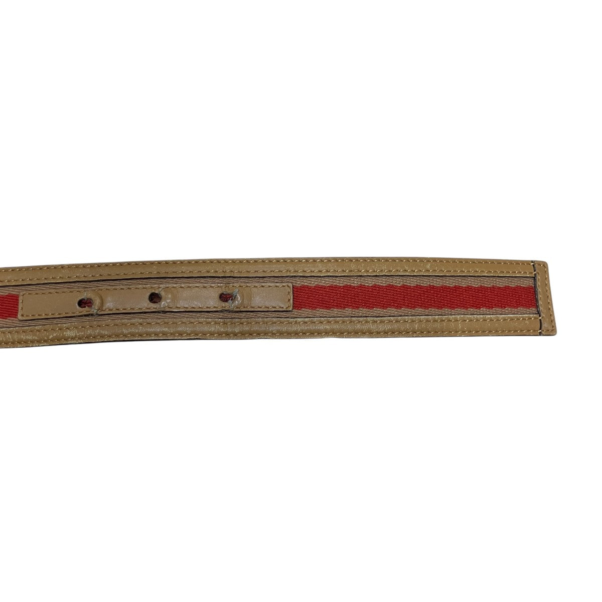 Gucci GG Logo Belt Silver Brown - Pre-owned