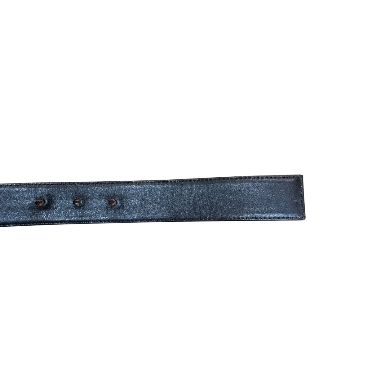 Gucci GG Logo Belt Silver Brown - Pre-owned