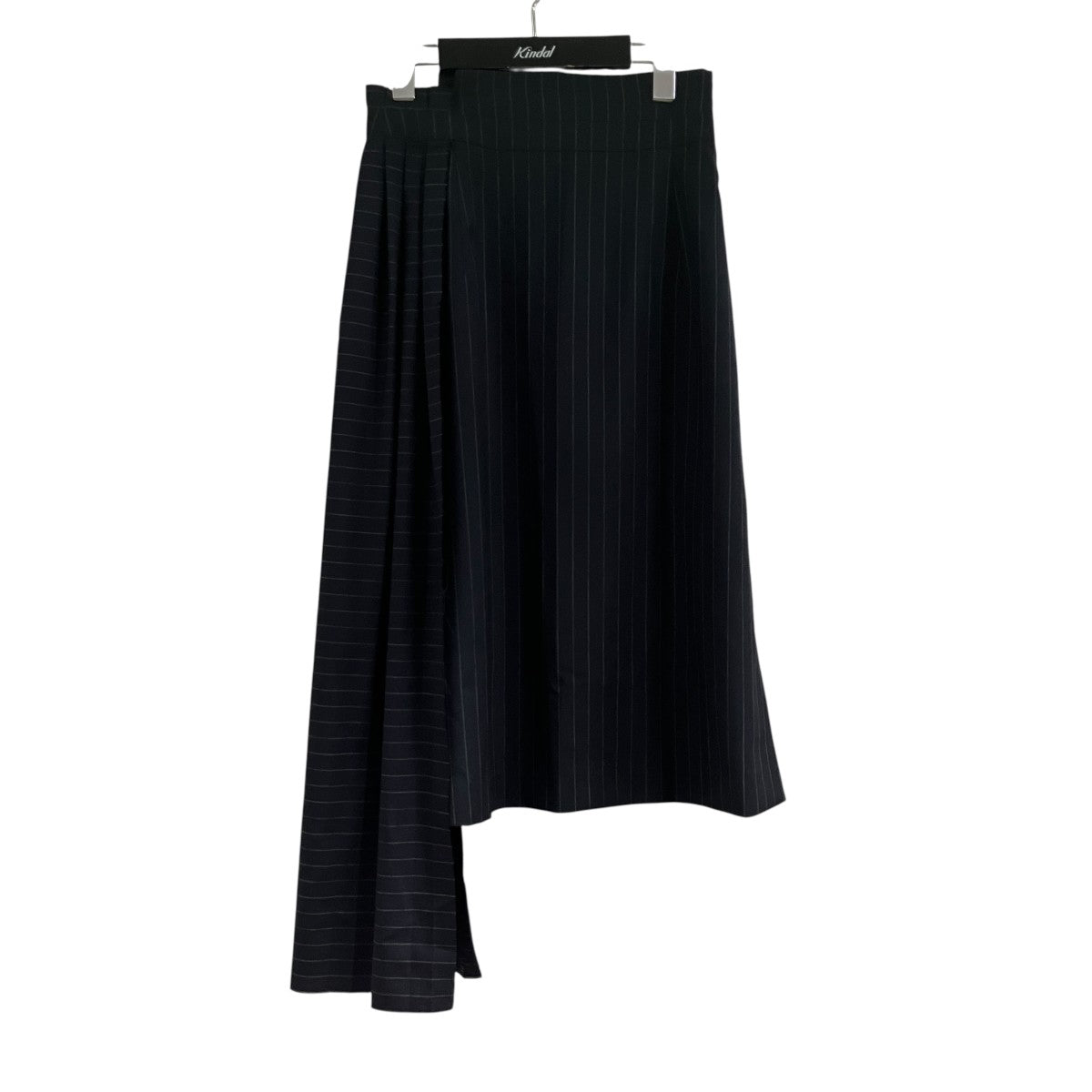 Off-White Asymmetric Striped Skirt Navy - Pre-owned