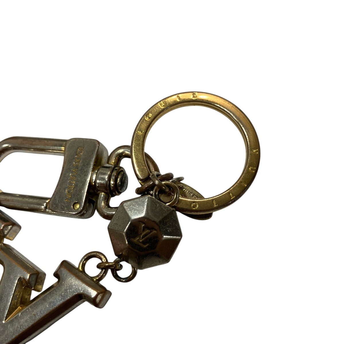 Louis Vuitton Key Chain LV Facet Gold - Pre-owned