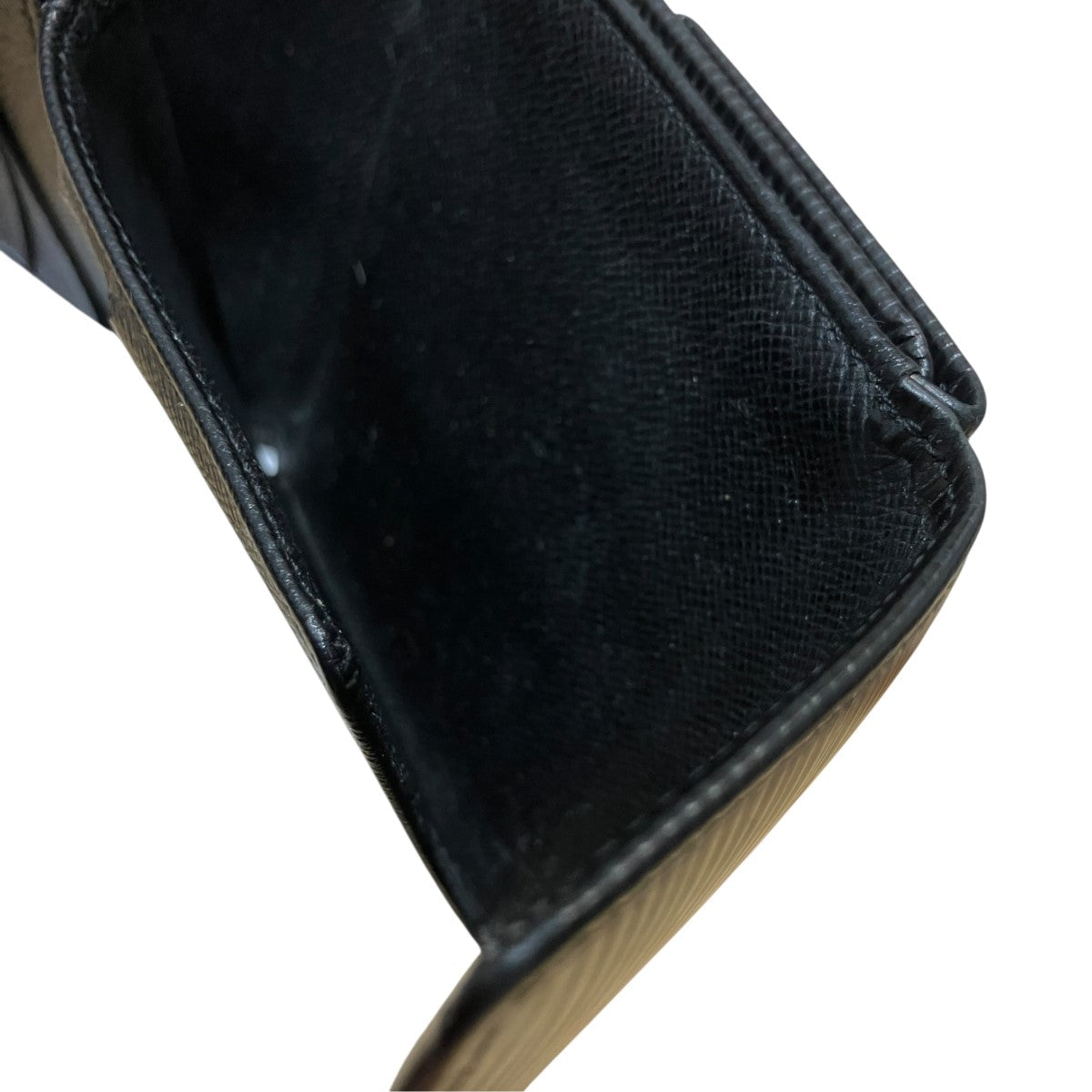 Louis Vuitton Epi Porto Monet Pied Cult Credit Compact Wallet Trifold Wallet Black - Pre-owned