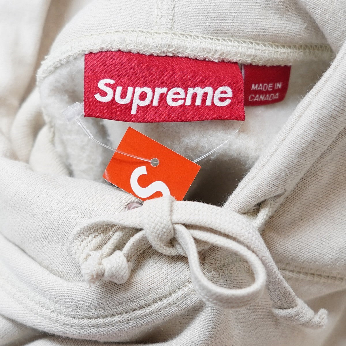 Supreme Box Logo Hooded Sweatshirt Stone (FW24) - Pre-owned
