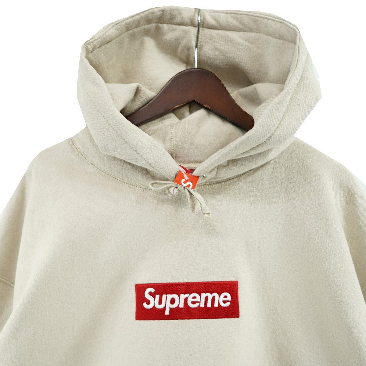 Supreme Box Logo Hooded Sweatshirt Stone (FW24) - Pre-owned