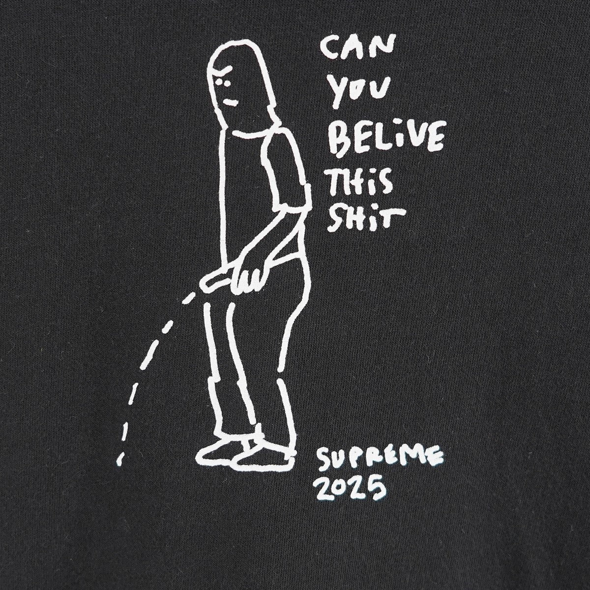 Supreme Mark Gonzales Piss Tee Black (SS25) - Pre-owned
