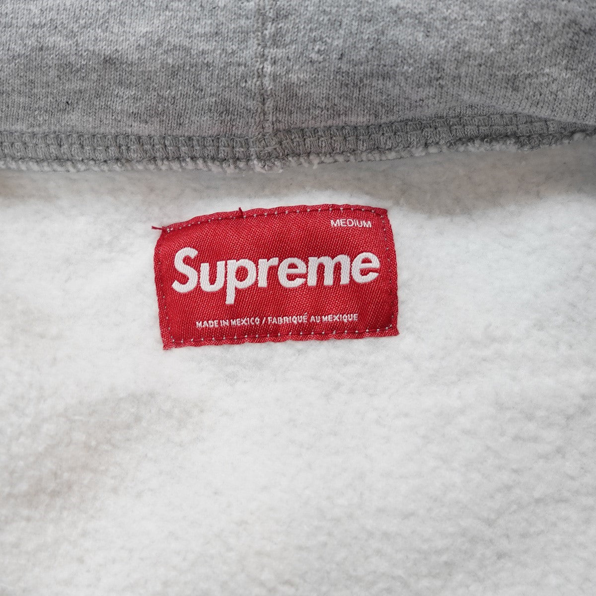 Supreme Small Box Zip Up Hooded Sweatshirt Heather Grey (FW25) - Pre-owned