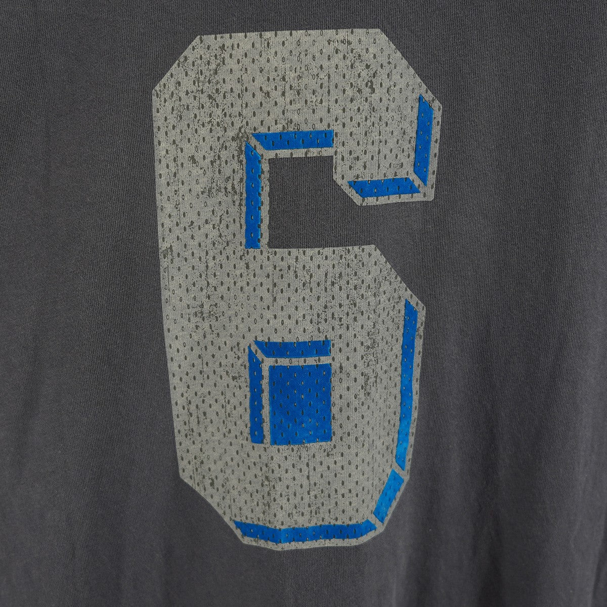 Supreme Flocked Washed S/S Top Navy (SS25) - Pre-owned