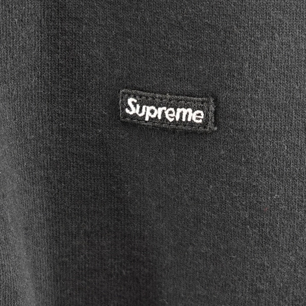 Supreme Small Box Half Zip Pullover Black (SS25) - Pre-owned