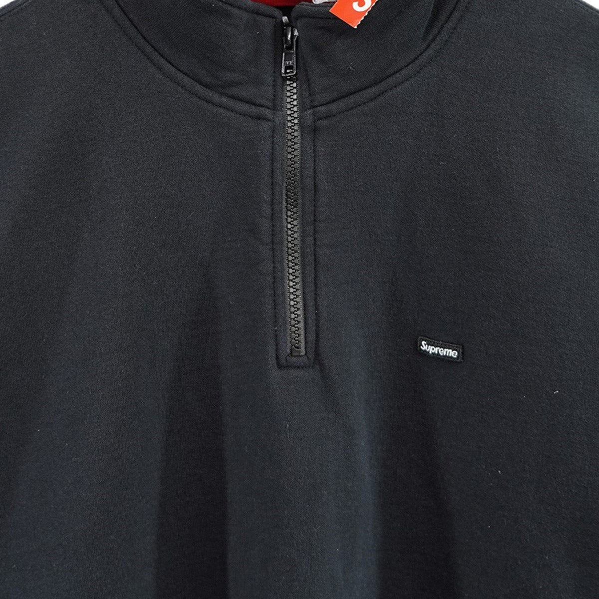 Supreme Small Box Half Zip Pullover Black (SS25) - Pre-owned