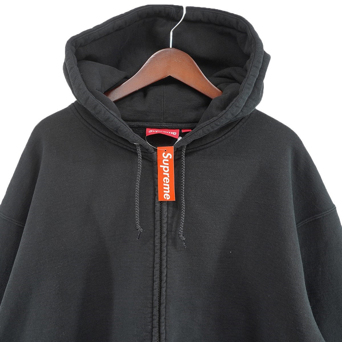 Supreme Work Zip Up Hooded Sweatshirt Black (SS25) - Pre-owned