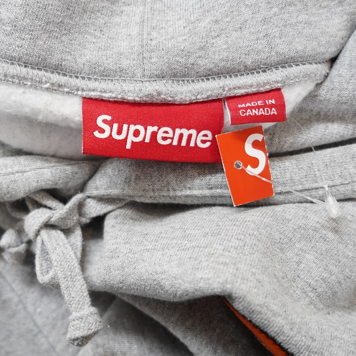 Supreme S Logo Hooded Sweatshirt Grey (SS25) - Pre-owned