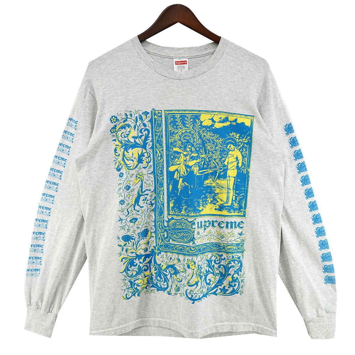 Supreme Saint Sebastian L/S Tee Grey (SS24) - Pre-owned