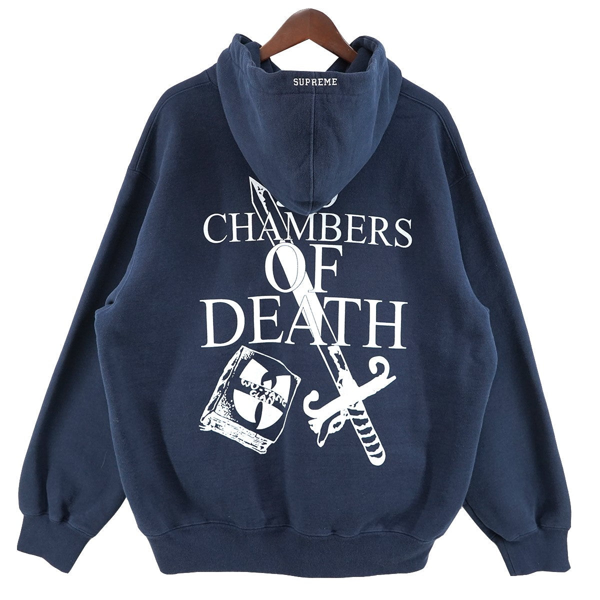 Supreme x Wu-Tang Clan Hooded Sweatshirt Navy (FW25) - Pre-owned