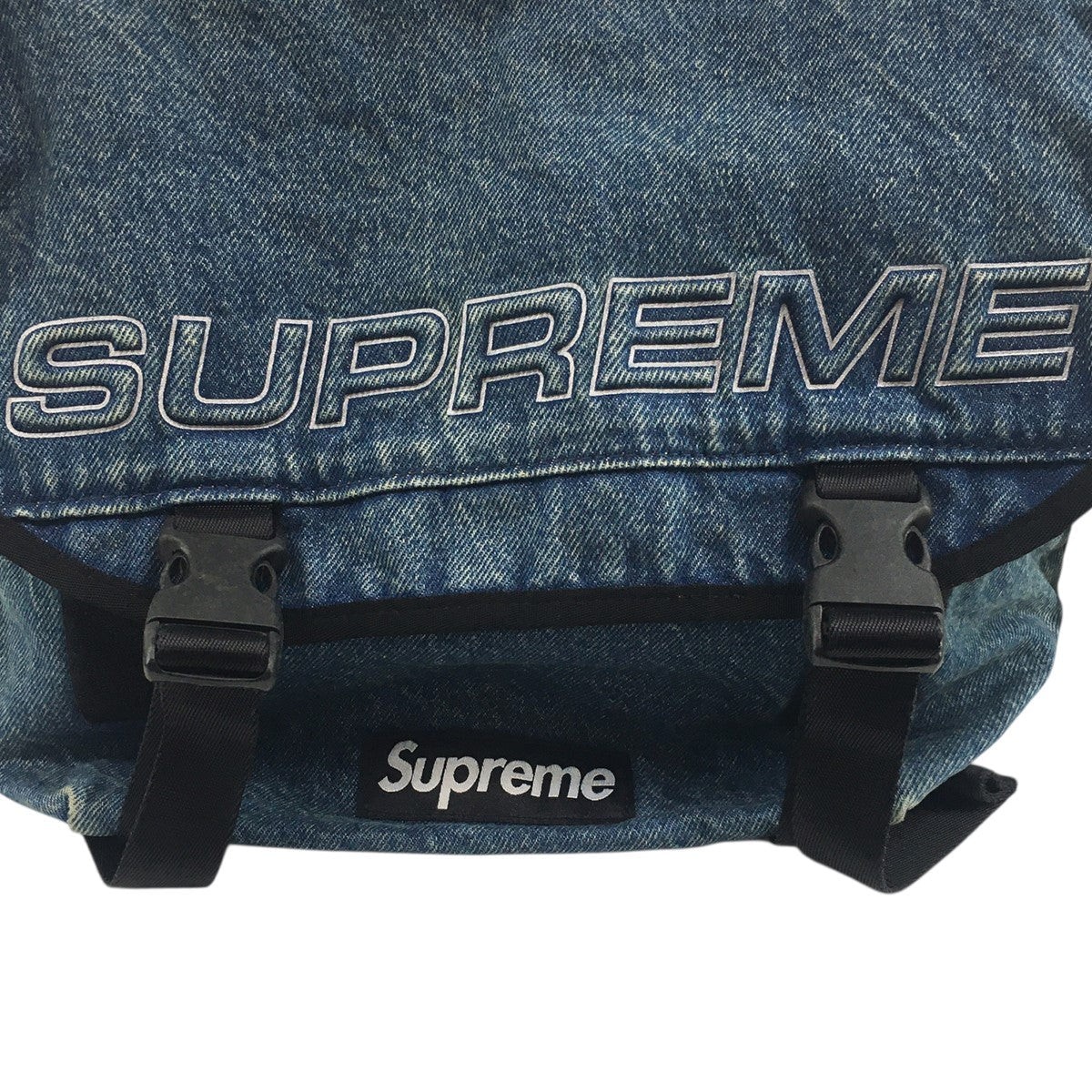 Supreme Denim Messenger Bag Blue (FW25) - Pre-owned