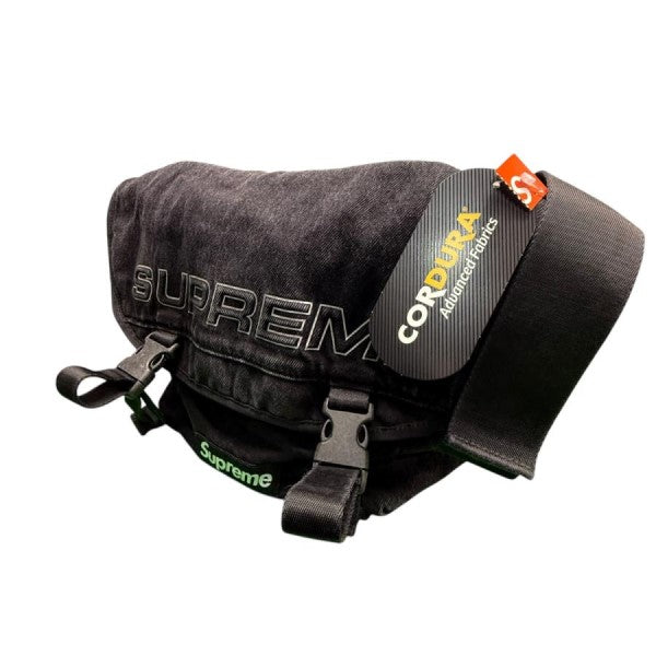 Supreme Denim Messenger Bag Black (FW25) - Pre-owned