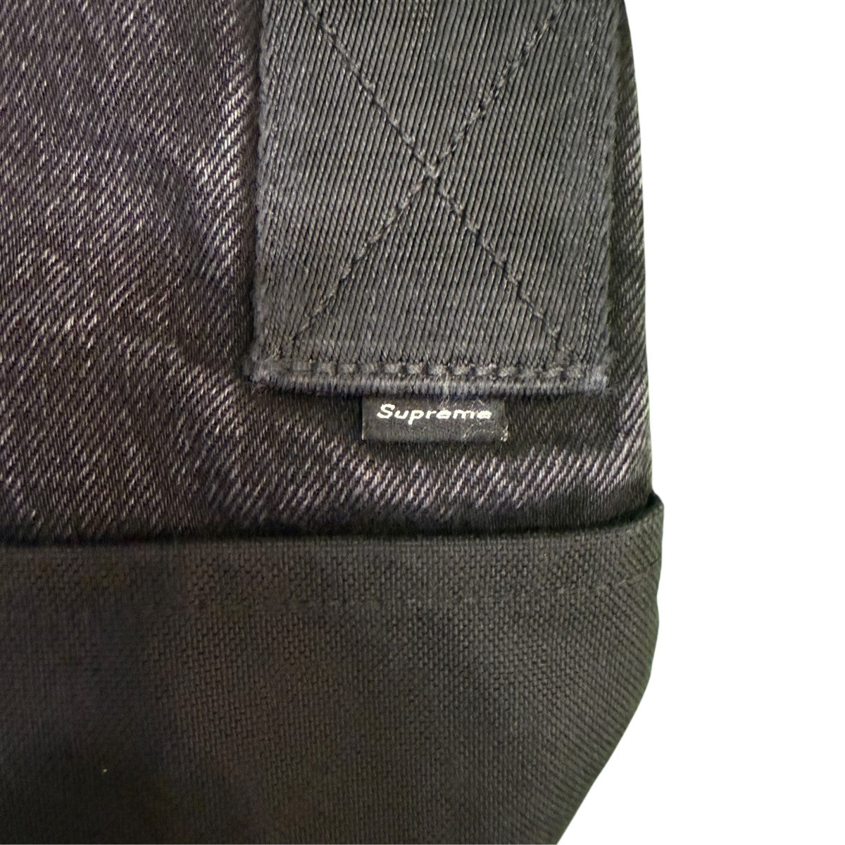 Supreme Denim Messenger Bag Black (FW25) - Pre-owned