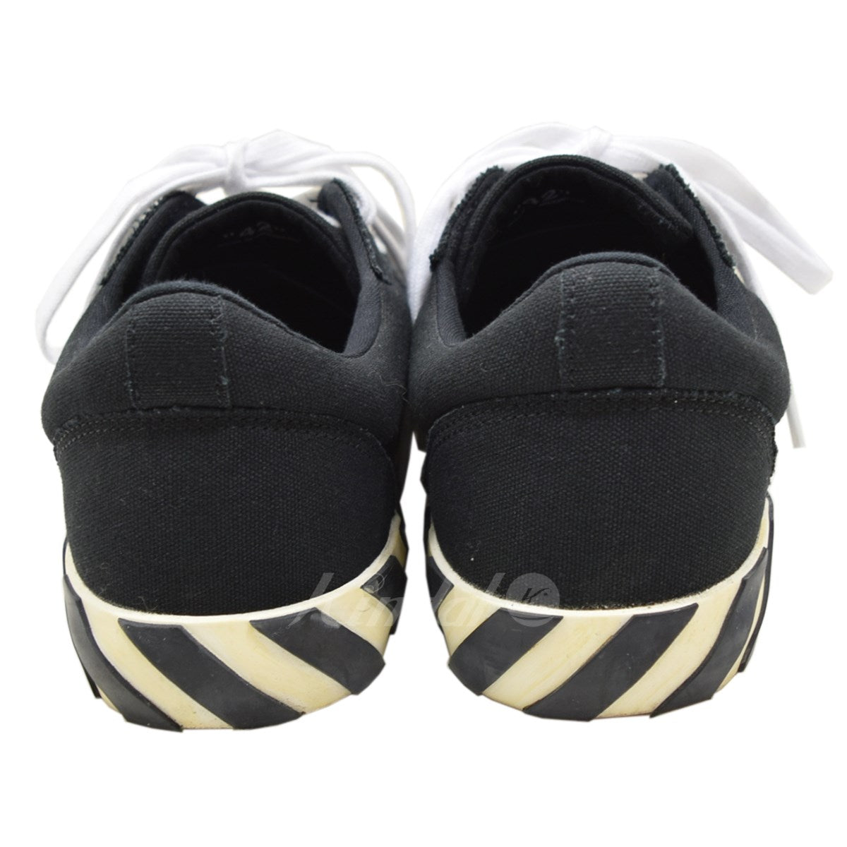 Off-White LOW Vulcanized ECO Canvas Sneakers Black - Pre-owned
