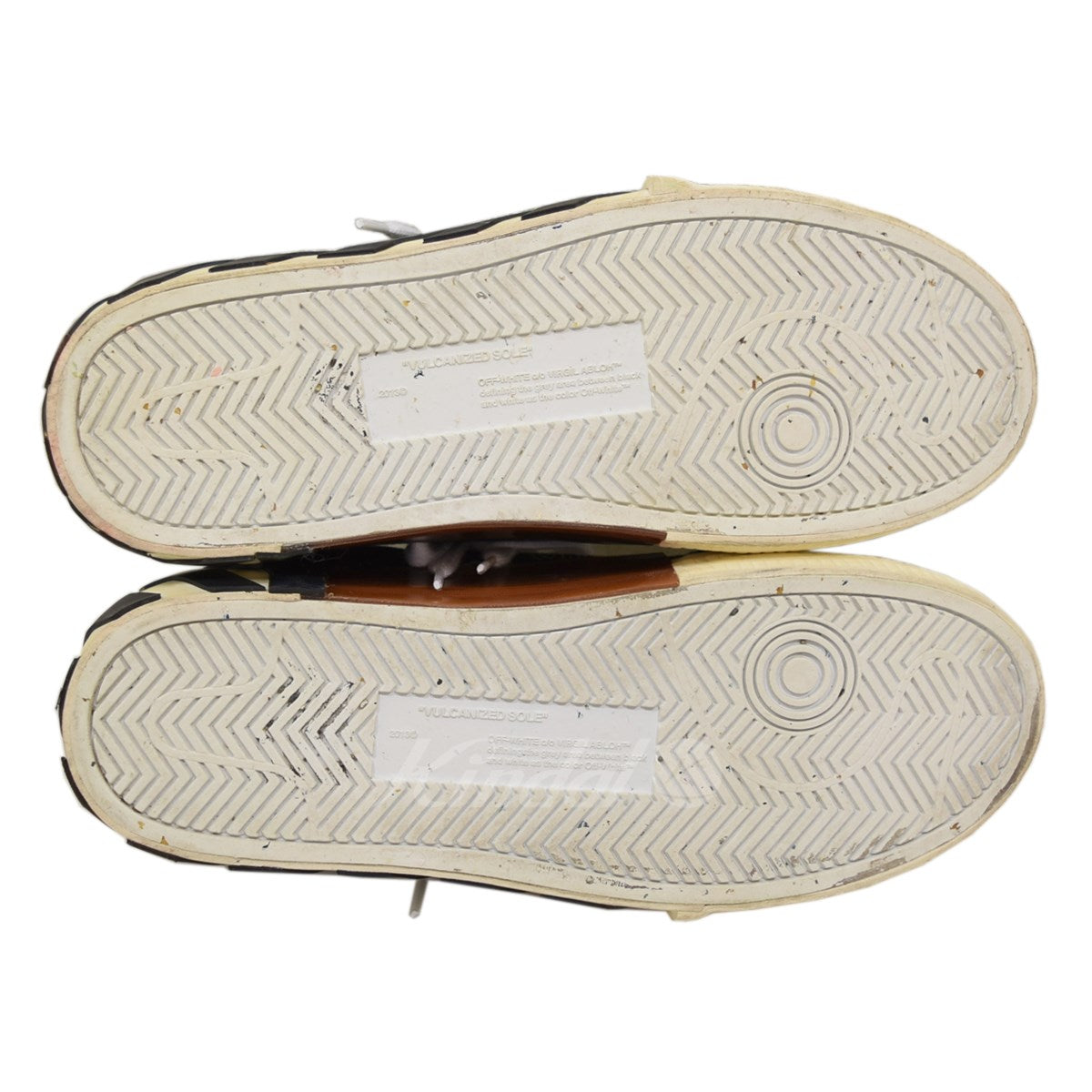 Off-White LOW Vulcanized ECO Canvas Sneakers Black - Pre-owned