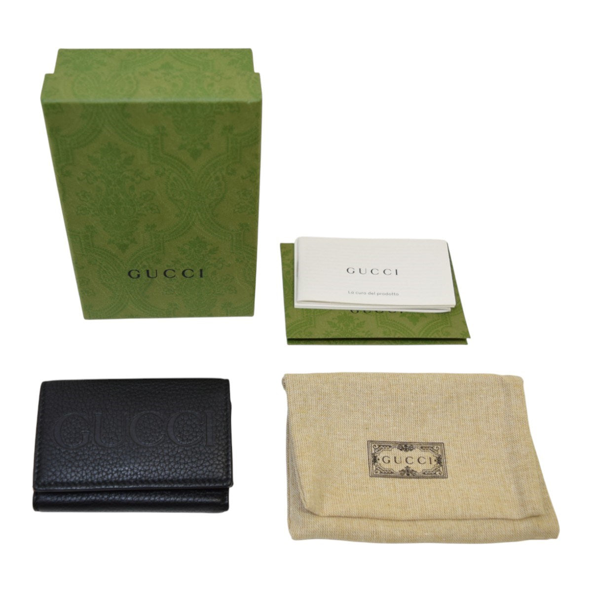 Gucci Mini Wallet Black / Orange - Pre-owned