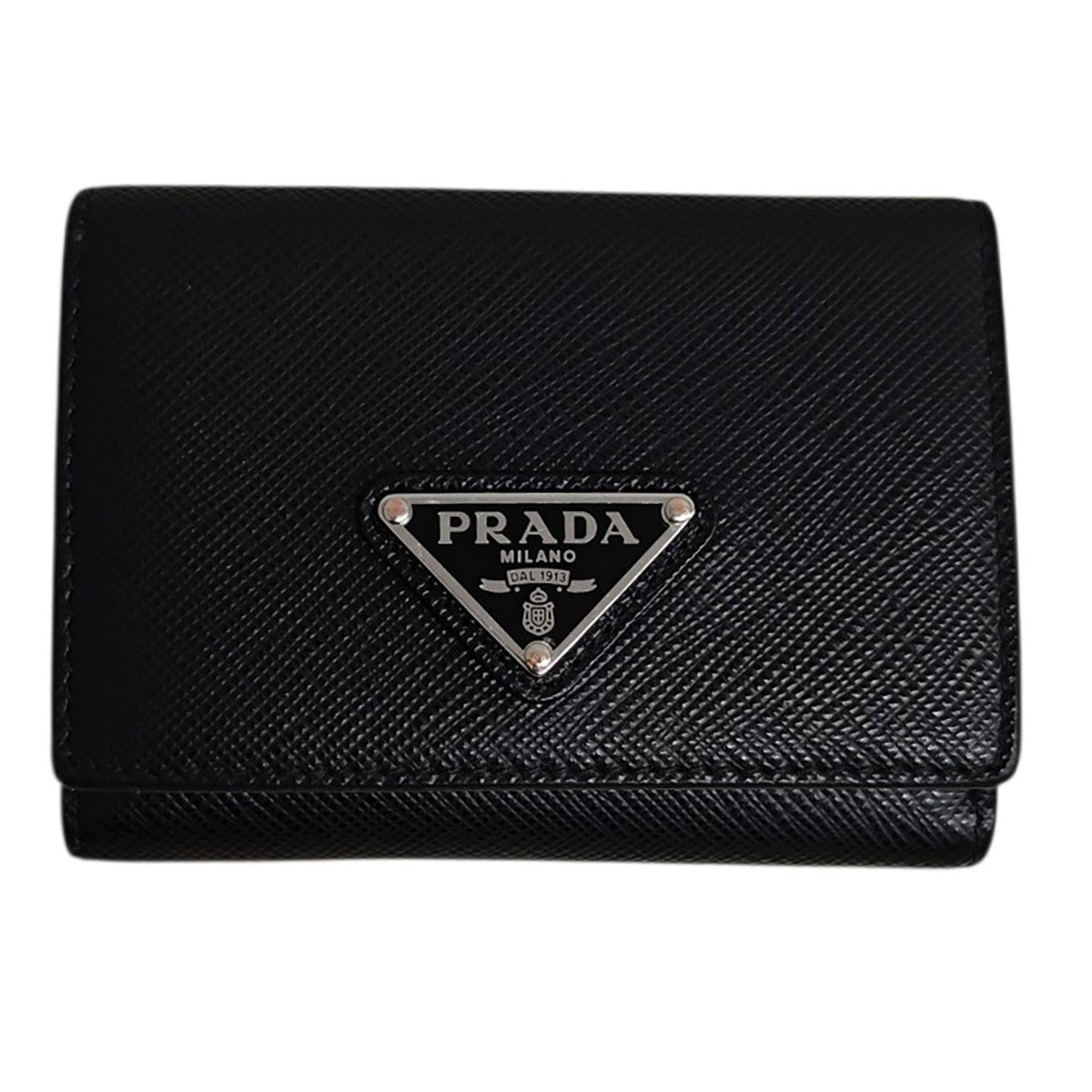 Prada Trifold Wallet Black - Pre-owned