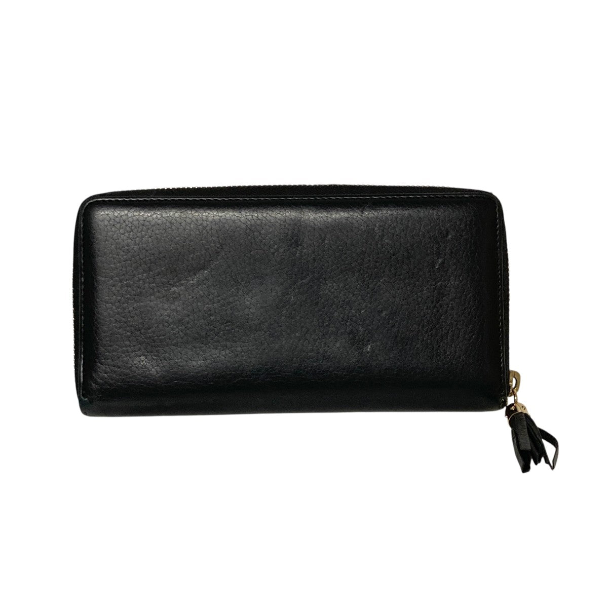 Gucci Round Zip Long Wallet Black - Pre-owned