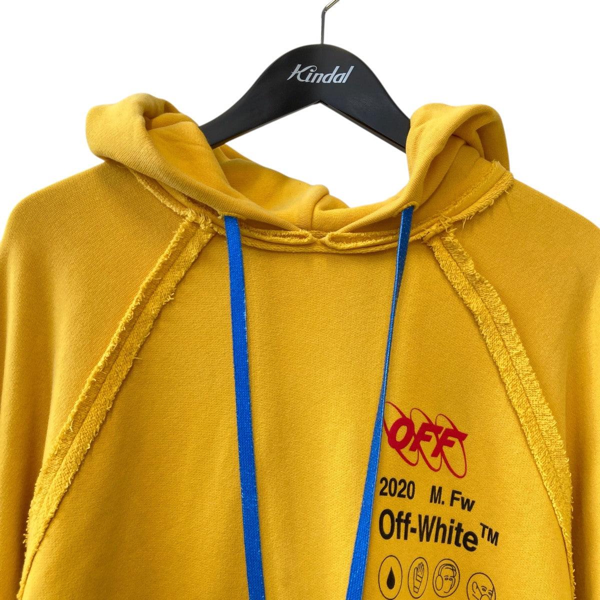 Off-White Footed Hoodie Yellow - Pre-owned