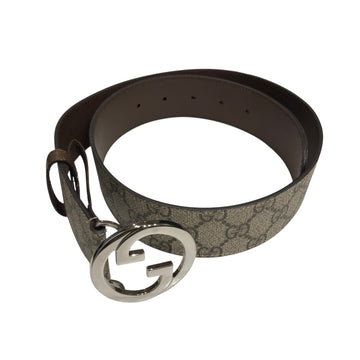 Gucci Interlocking G Buckle Belt Beige - Pre-owned