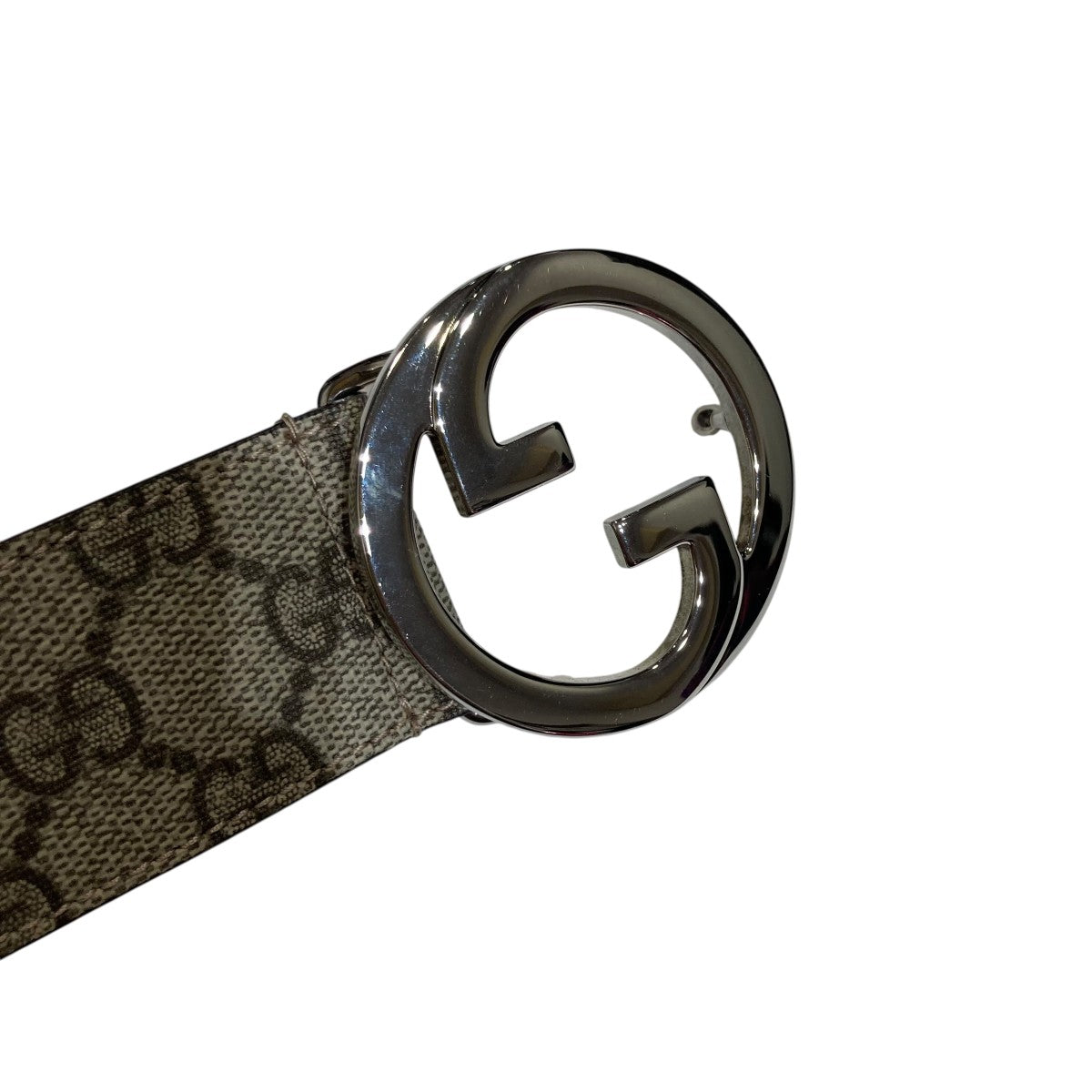 Gucci Interlocking G Buckle Belt Beige - Pre-owned