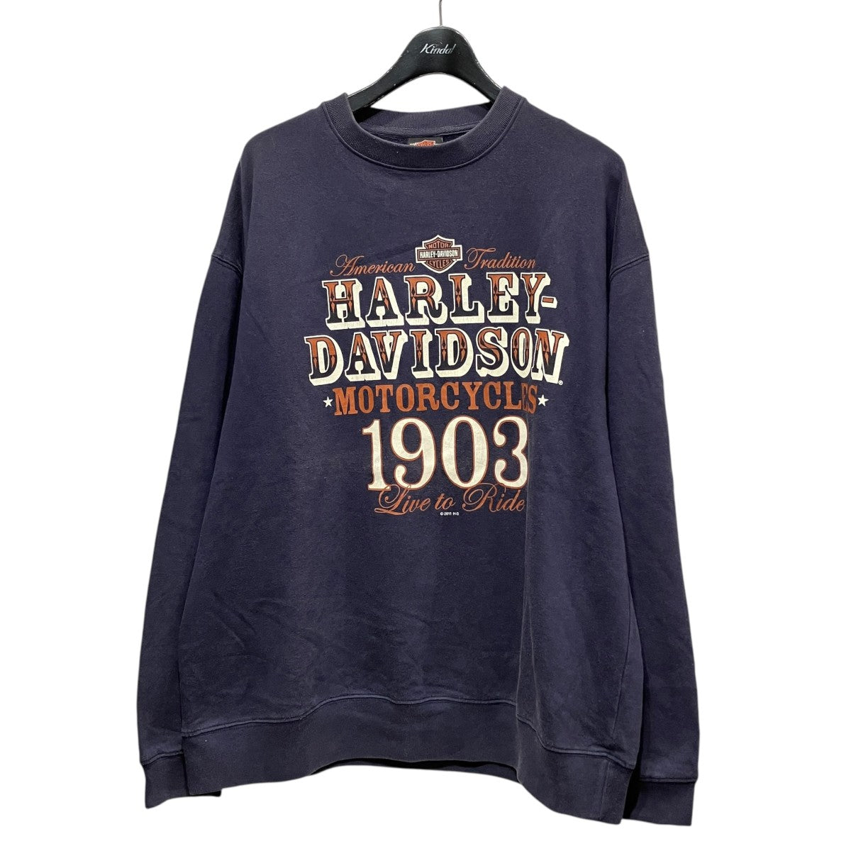 Harley-Davidson Printed Sweatshirts Navy - Pre-owned